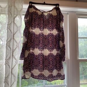 White and purple dress size small